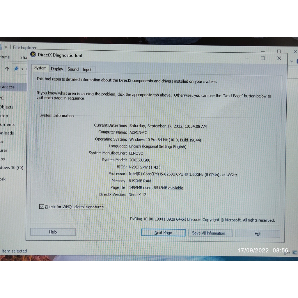 Laptop Lenovo Thinkpad X280