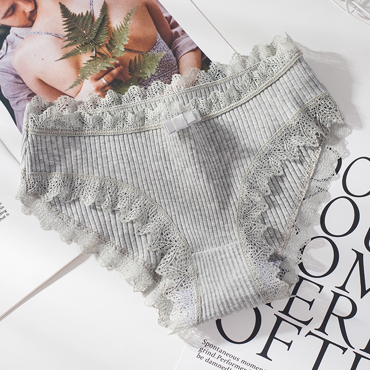 Quần lót cotton đính nơ xinh xắn cho nữ