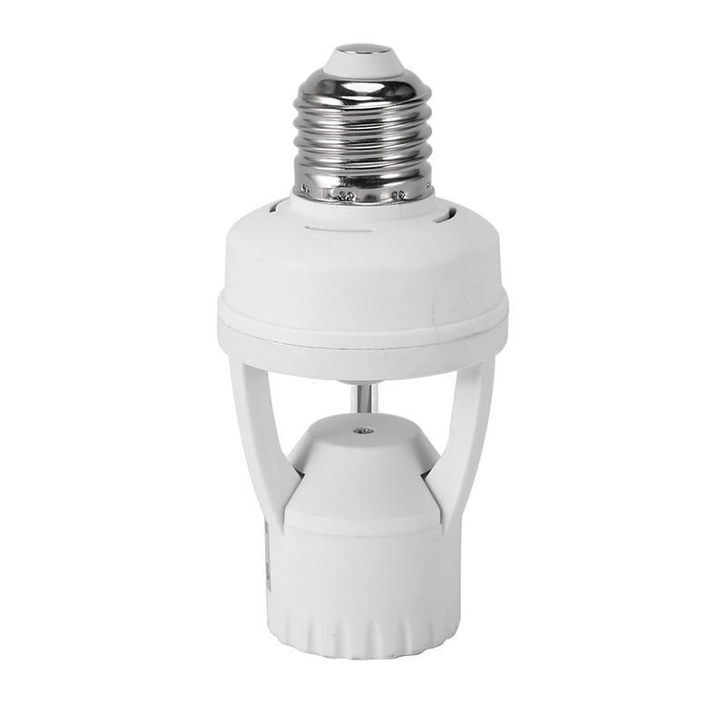 Đuôi Đèn AC 110-220V Cảm Biến Chuyển Động Xoay 360 Độ E27 Giá Đỡ