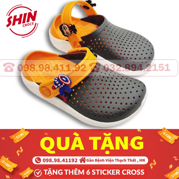 dé cross cho bé họa tiết cam lưới xám SHINLTKID tặng thêm 6 jibitz cross