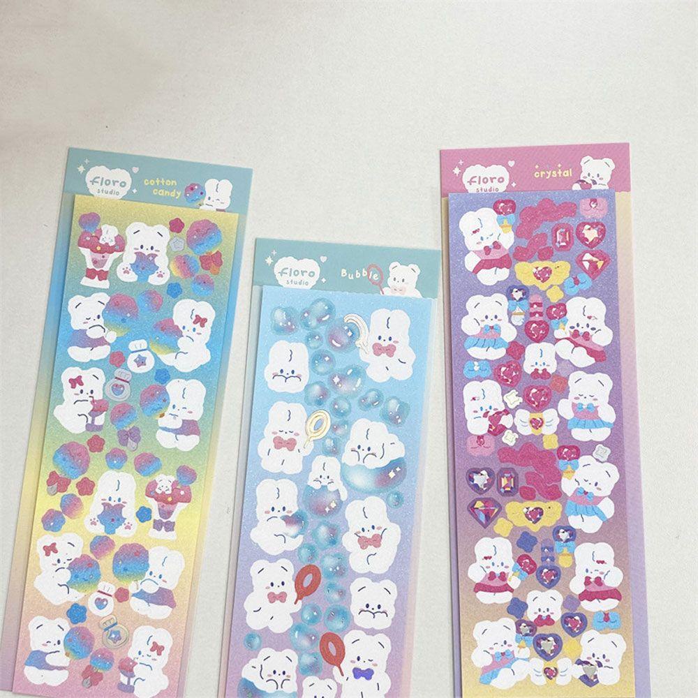 Sticker Laser Dán Trang Trí Nhật Ký Hình Hoạt Hình