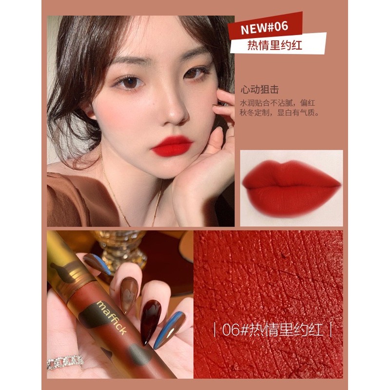 Son kem mai rùa hổ phách MAFFICK mịn lì mềm môi lâu trôi | BigBuy360 - bigbuy360.vn