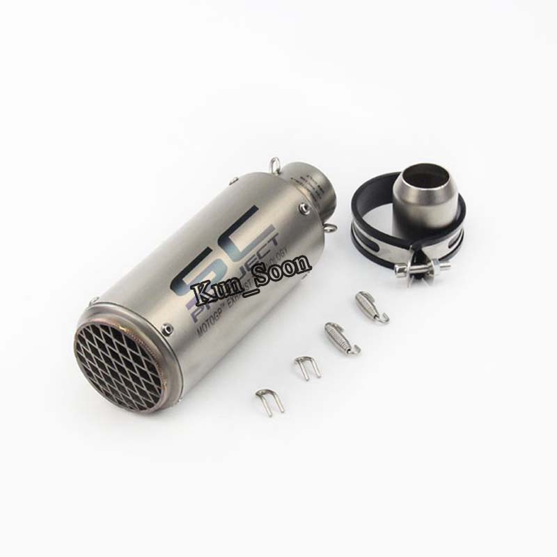 Ống Xả Nhiệt 51mm/60mm Bằng Sợi Carbon Cho Xe Mô Tô