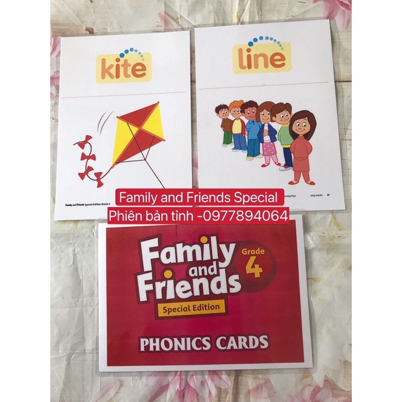 Thẻ Flashcards Phonics level 4- Family and Friends Special phiên bản tỉnh -ép plastics bền đẹp