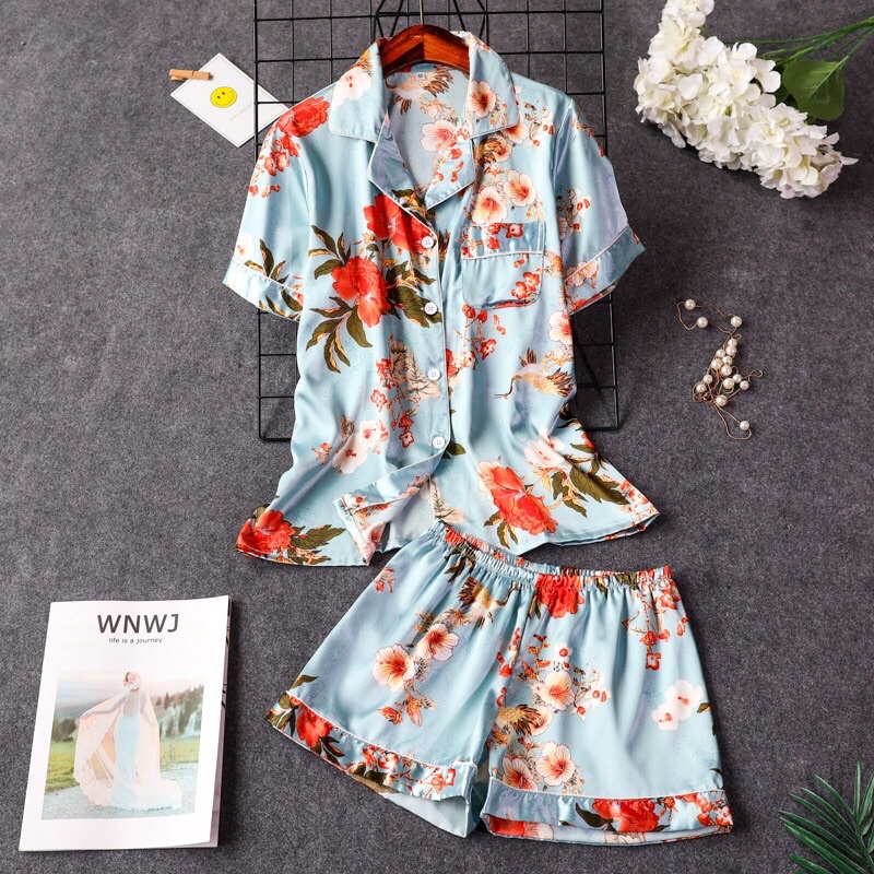 [Big Sale] 🌱Bộ Đồ Mặc Nhà ☘️Đồ Ngủ Pijama Lụa Cao Cấp Siêu Mát Mềm Mịn - ELSA | BigBuy360 - bigbuy360.vn