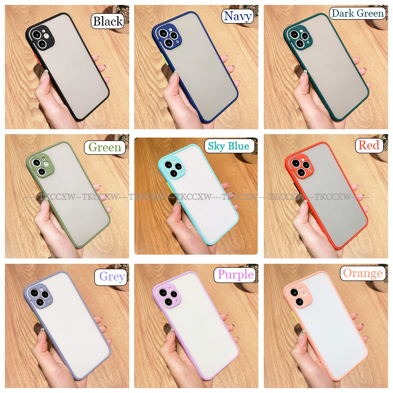 Ốp điện thoại trong suốt mờ chống sốc bảo vệ camera cho Xiaomi Mi A3 9 Lite Mi CC9 CC9mt CC9e