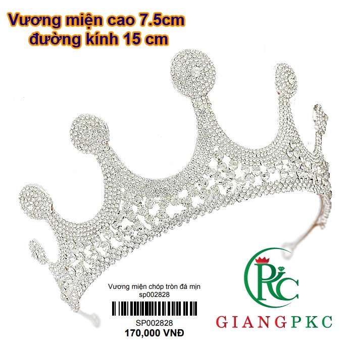 Vương miện cô dâu đẹp xếp nghiêng mẫu mã thời trang Giangpkc Sp002827