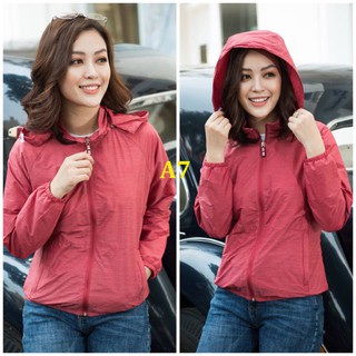 Áo gió nữ Nhật chống mưa xịn