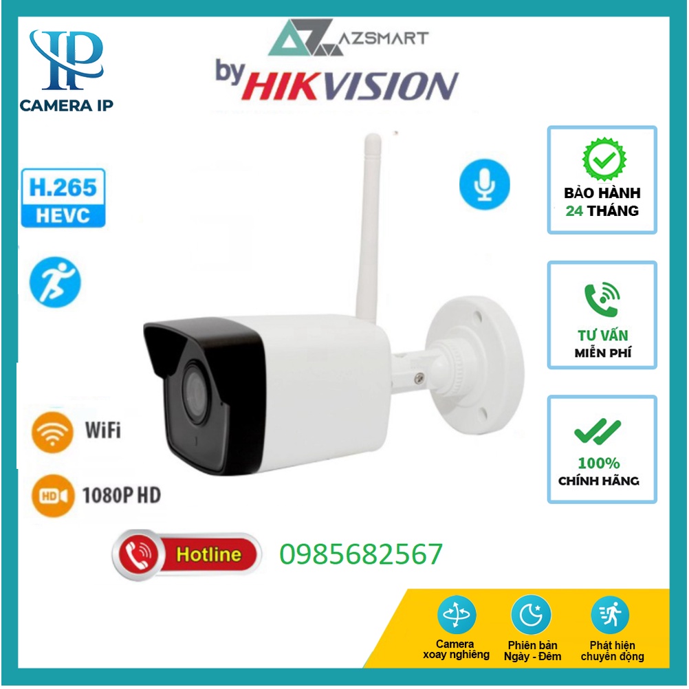 Camera quan sát IP 2M WIFI HIKVISION  B120W AZSMART   C3WN F22P cài đặt trên EZVIZ