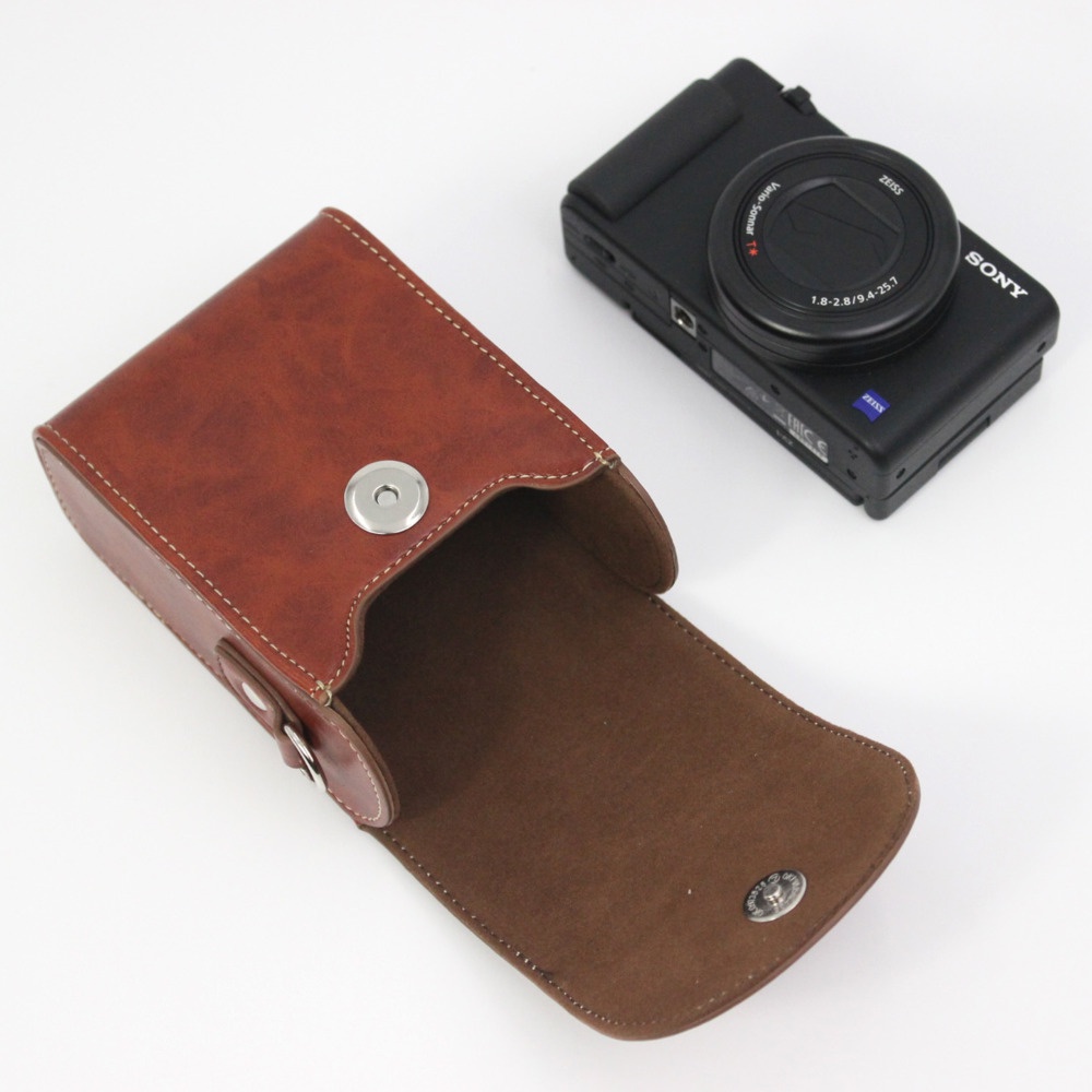 Túi Da Đựng Máy Ảnh Canon SX720 SX730 SX740 G7X III G9X SX620 SY RX100 ZV1 HX60 HX80 HX90 WX500 WX350