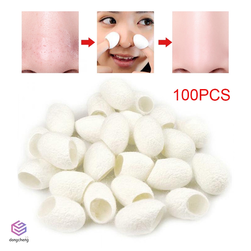 (Hàng Mới Về) Set 100 Kén Tơ Tằm Tự Nhiên Tẩy Tế Bào Chết Làm Trắng Da