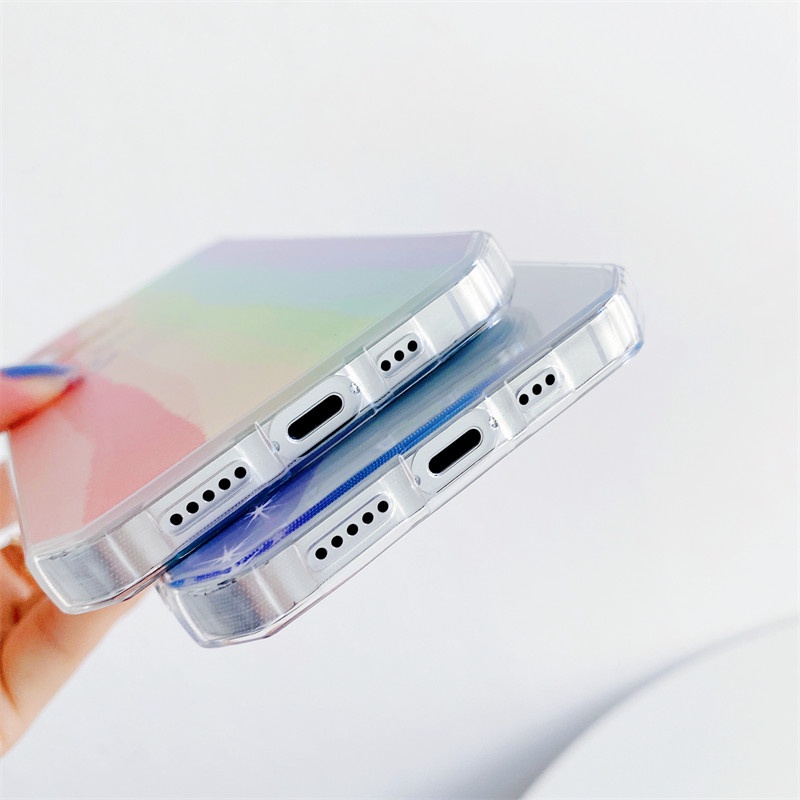 Ốp Điện Thoại Mềm Họa Tiết Cầu Vồng Cho Xiaomi 11 Lite 11T Redmi Note 11 11s 10 10s 8 9 9s K40 Pro Max Poco F3 M4 Pro 5G