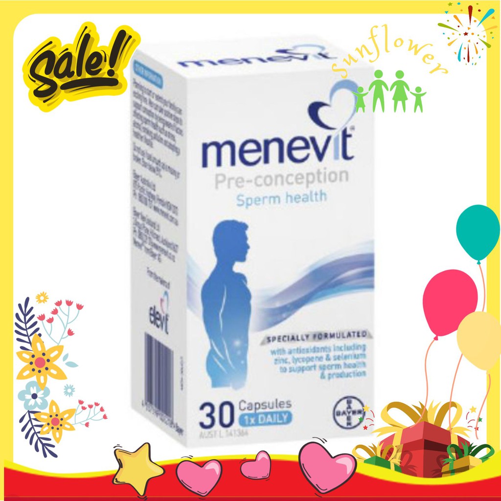 Viên uống Menevit nâng cao chất lượng tinh trùng
