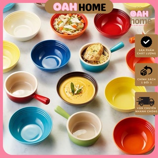Bộ bát tròn gốm sứ tròn Le Creuset cao cấp dùng decor trang trí bàn ăn