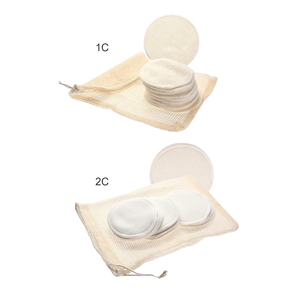 Set 12 miếng bông tẩy trang đi kèm túi giặt chuyên dụng