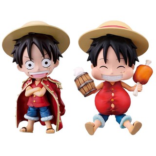 Set 03 Mô Hình Nhân Vật Monkey Luffy Chibi Dễ Thương - 12cm