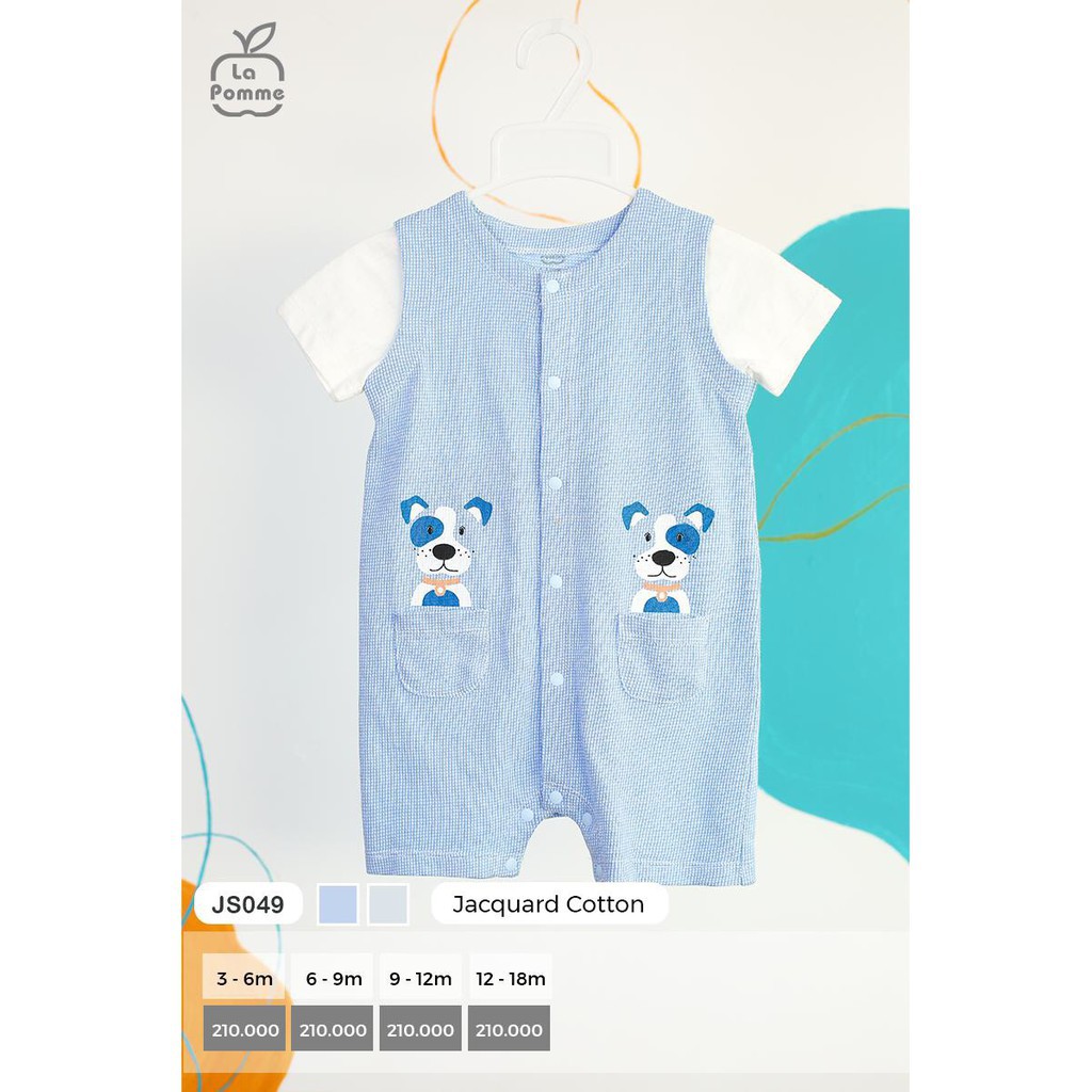 Body cộc tay La Pomme Cún xanh SJ049