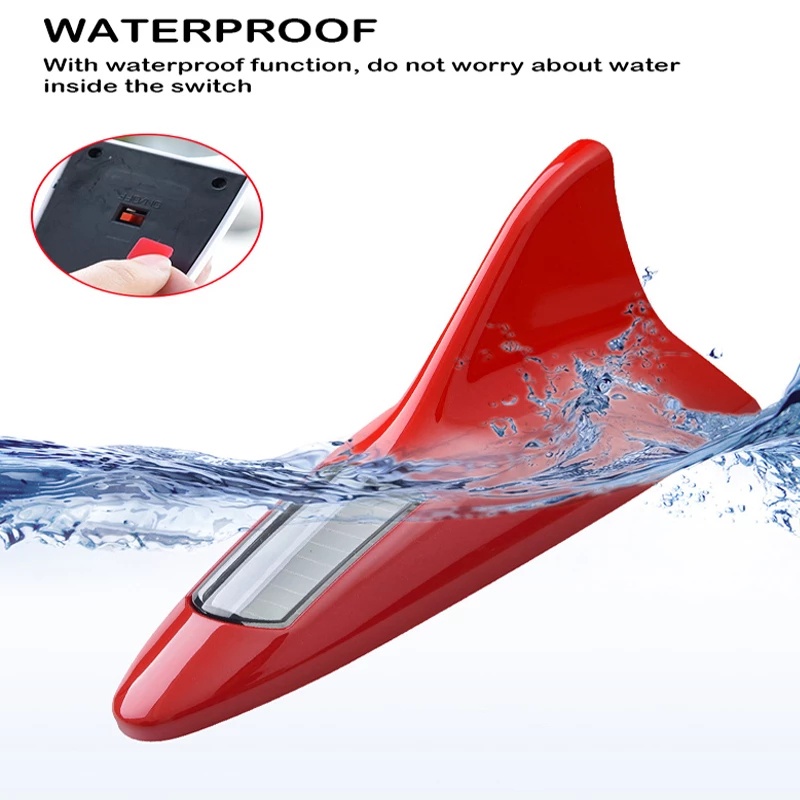 Đèn Đuôi Cá Mập Chống Nước Chống Va Chạm Sử Dụng Năng Lượng Mặt Trời Trang Trí Nóc Xe Hơi