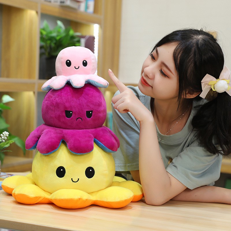 Bạch tuột cảm xúc 2 mặt gấu bông đẹp cute size to và nhỏ