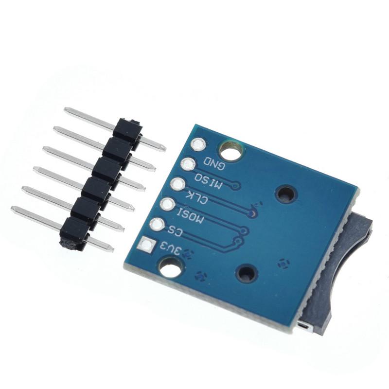 1 Bảng Mạch Thẻ Nhớ Micro Sd Tf Với Pin Dành Cho Arduino