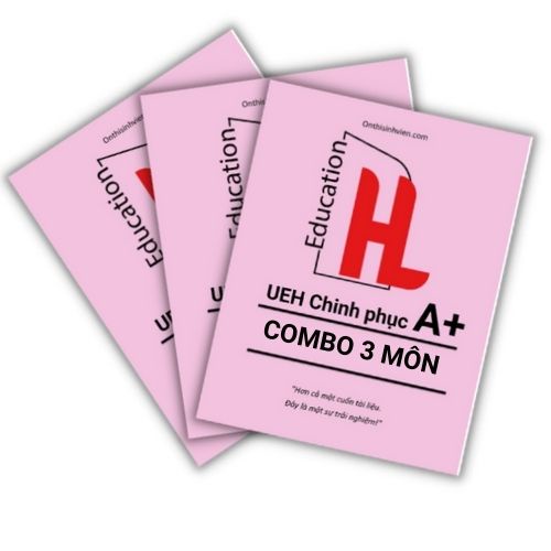 UEH combo 3 môn năm 1