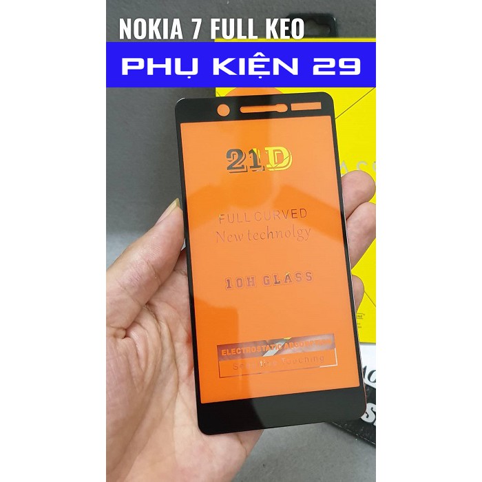 [Nokia 7] Kính cường lực FULL màn FULL keo Glass Pro+ 9H