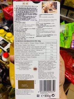 Socola Lindt đắng 100g