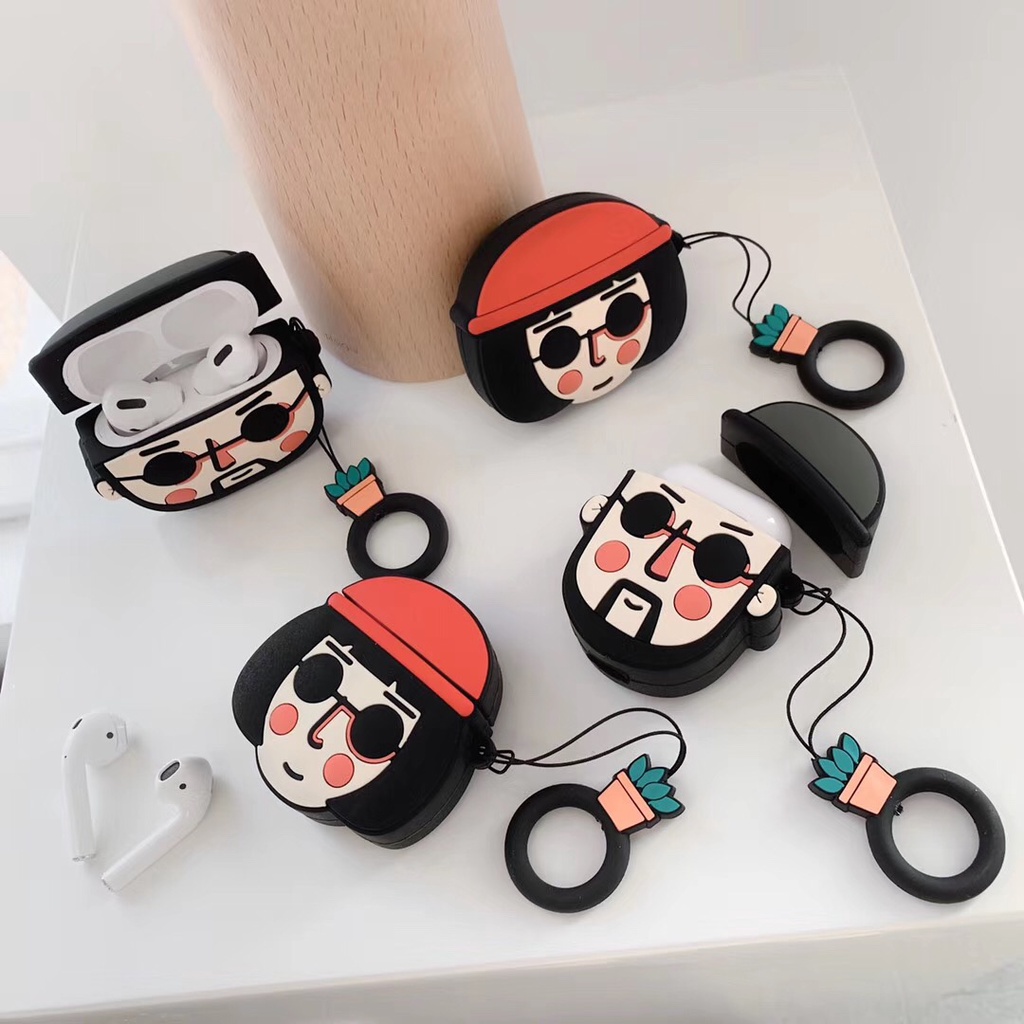 Vỏ bảo vệ hộp sạc tai nghe bằng silicon thích hợp cho Airpods 1 / 2