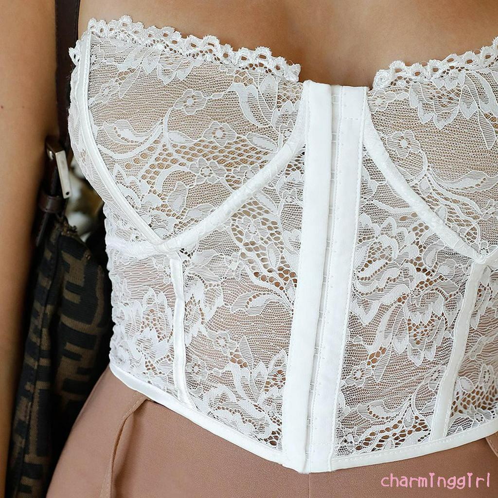 Áo Hai Dây Phối Ren Phong Cách Quyến Rũ Dành Cho Nữ