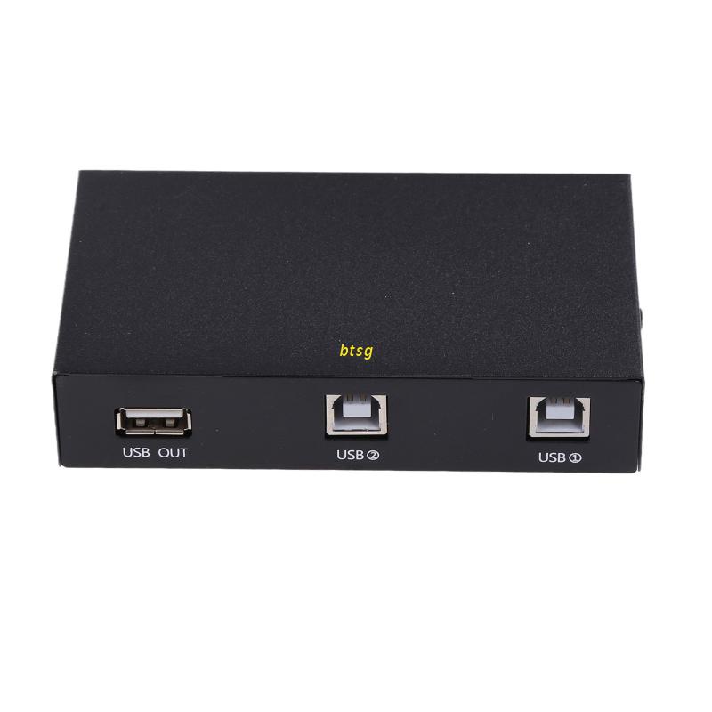 Đầu Chia Cổng USB 2.0 2 Trong 1 Tiện Dụng Cho Máy in PC