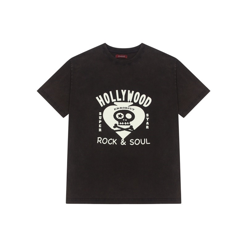 Áo ERRORIST hollywood wash nâu