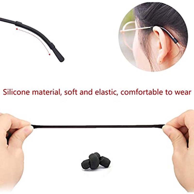 Cặp giá đỡ mắt kính bằng silicon đàn hồi chống trượt nhiều màu
tiện lợi chất lượng cao