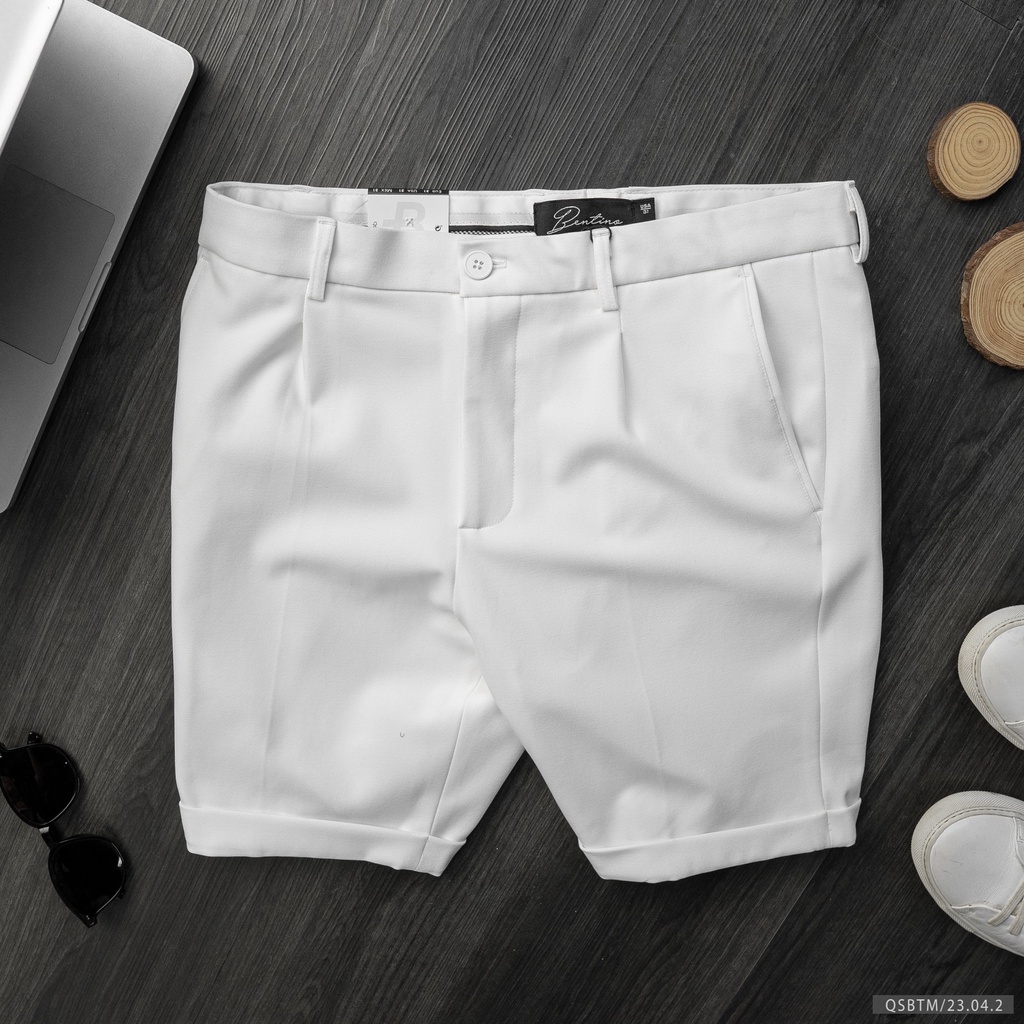 Quần short nam dáng âu Bentino chất tuypxi mịn đẹp, phong cách hàn quốc 23042
