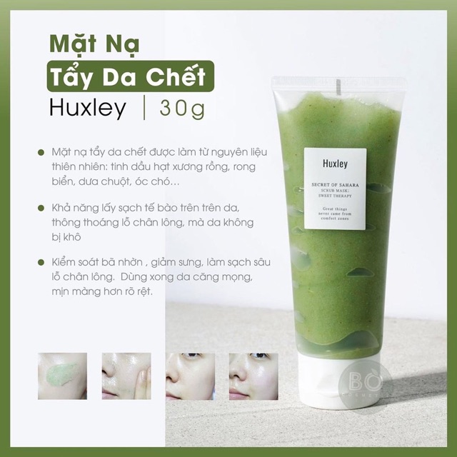 Set mặt nạ + tẩy da chế Huxley