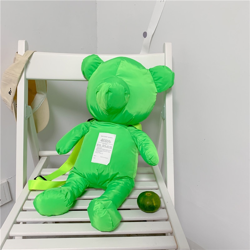 Ba Lô Đeo Vai Đính Gấu Bông Kiểu retro Dễ Thương Cho Nữ