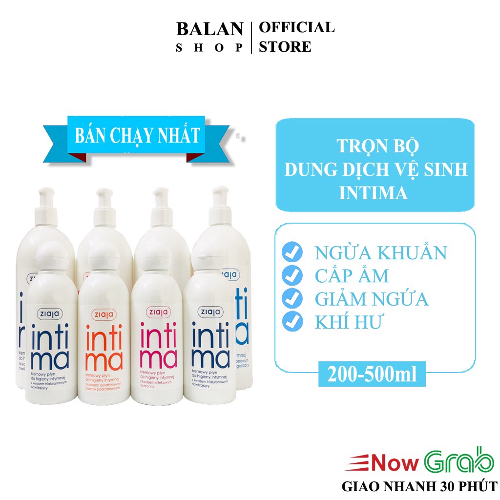 Dung Dịch Vệ Sinh Phụ Nữ Intima Ziaja Gel Phụ Khoa Giảm /Mùi Hôi/Khí Hư/Huyết Trắng/Cân Bằng PH Chính Hãng - Balan Shop