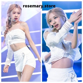 Set áo trắng và quần trắng Rose Blackpink