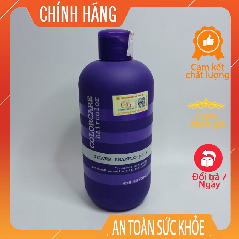 DẦU GỘI TÍM KHỬ VÀNG ELGON SLIVER SHAMPOO 300ml