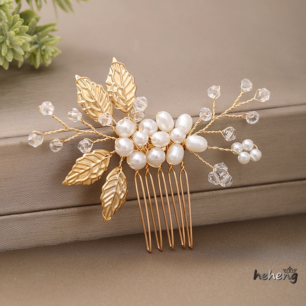 Set 2 Lược Cài Tóc 5 Răng Ngọc Trai Nhiều Màu Sắc Dùng Để Trang Trí Tiệc Sinh Nhật / Sân Khấu