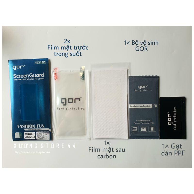 [Có lưng Carbon|kim cương] Film dán Samsung S7 Edge/S8/S8+/S9/S9+/Note9/10+ GOR chống trầy xước