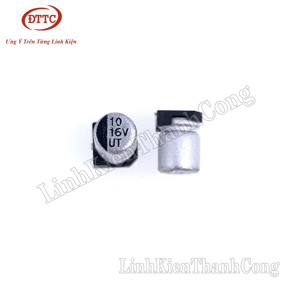 Combo 2 Chiếc Tụ Nhôm 10uF 16V 4x5mm