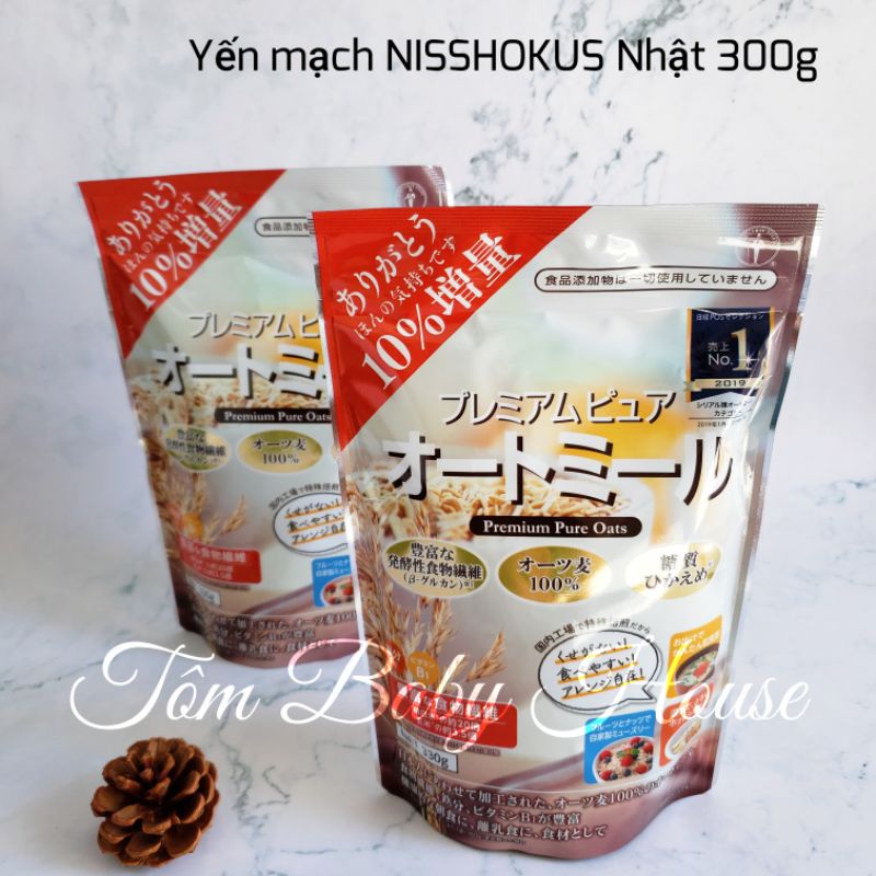 Yến mạch NISSHOKUS Nhật Bản 300g cho bé ăn dặm