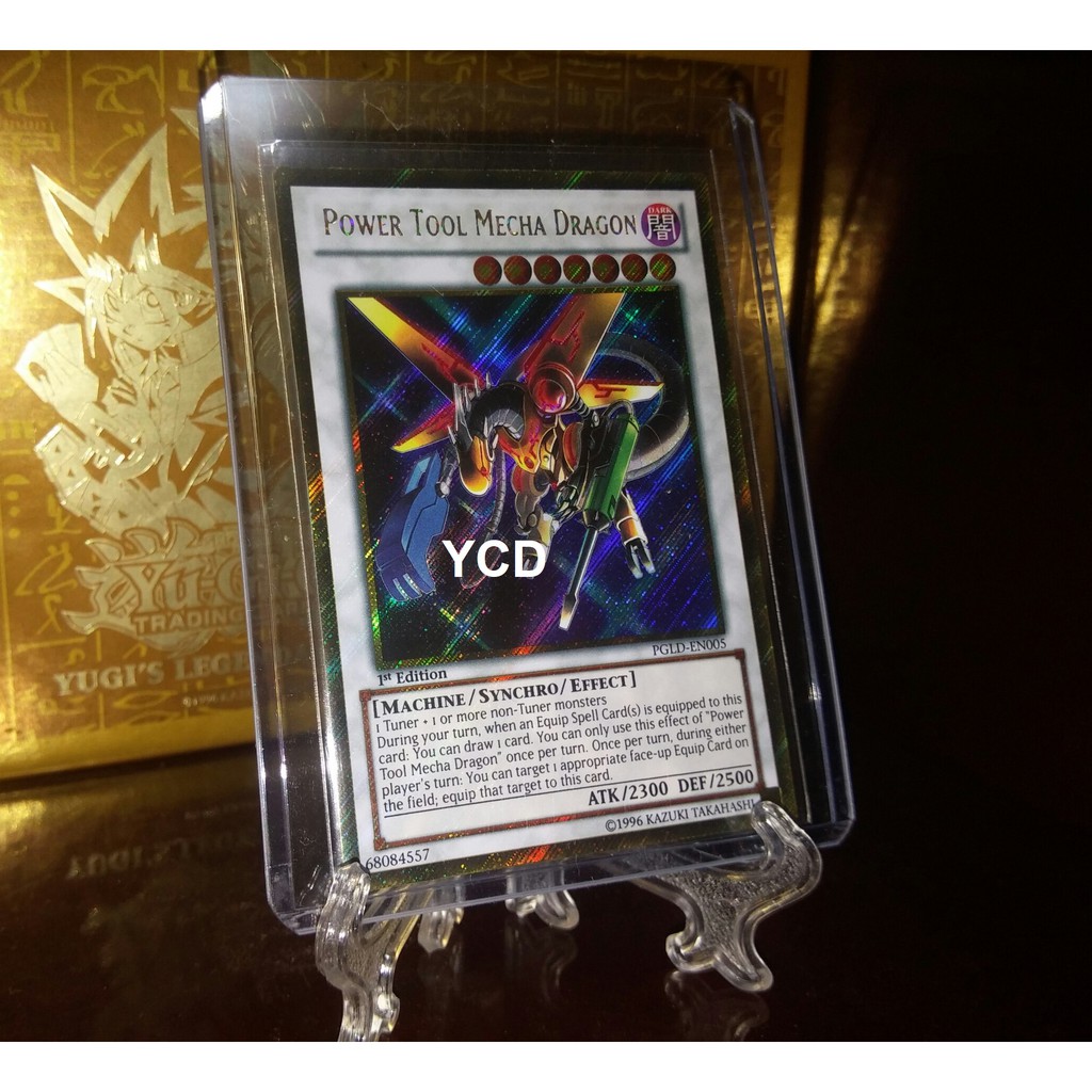 Thẻ bài yugioh chính hãng Power Tool Mecha Dragon – Gold Secret Rare