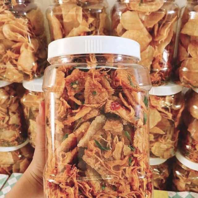 1kg Cơm Cháy Lắc Khô Gà Siêu Ngon (2 hũ 500g)