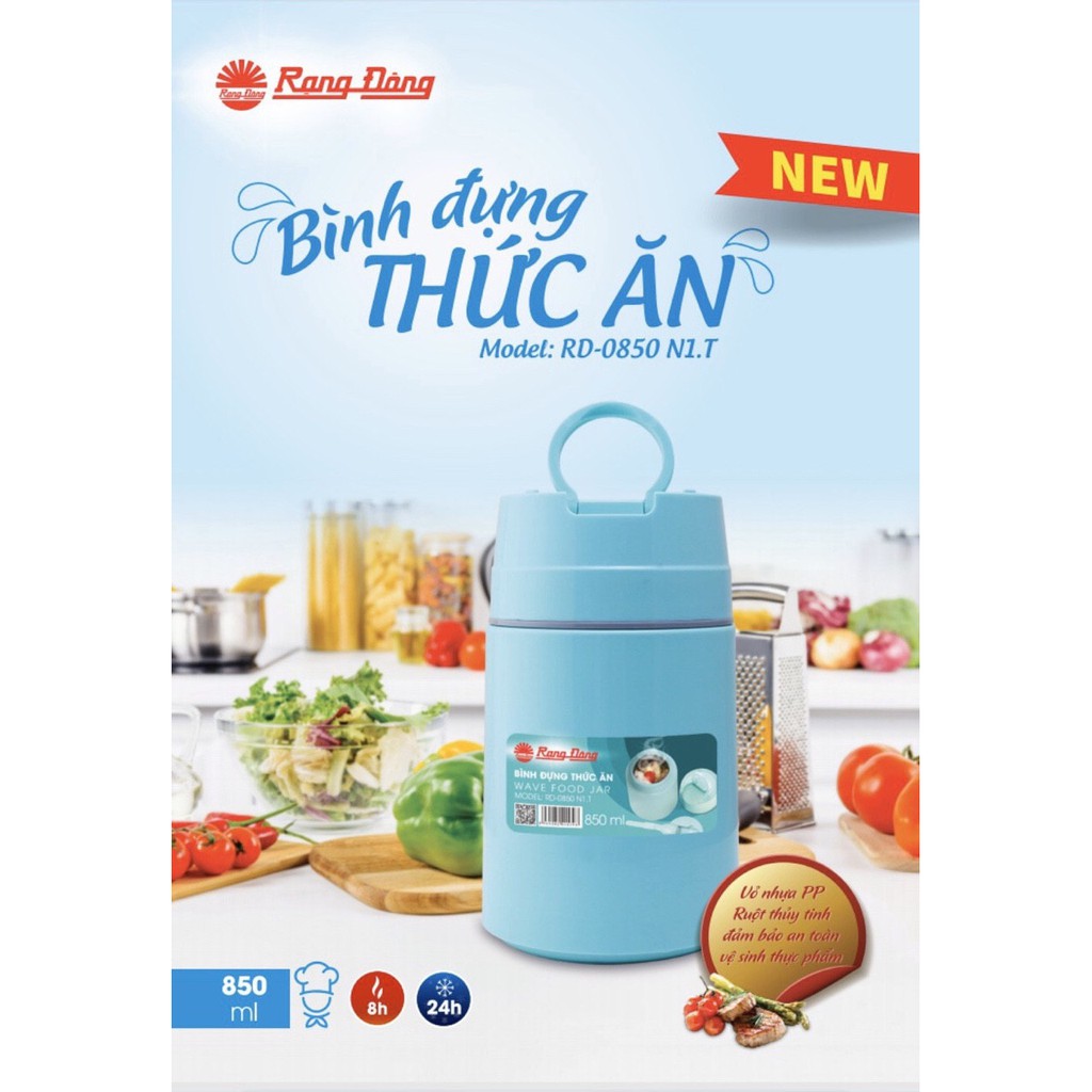 BÌNH ĐỰNG CHÁO, THỨC ĂN RẠNG ĐÔNG AN TOÀN & TIỆN LỢI