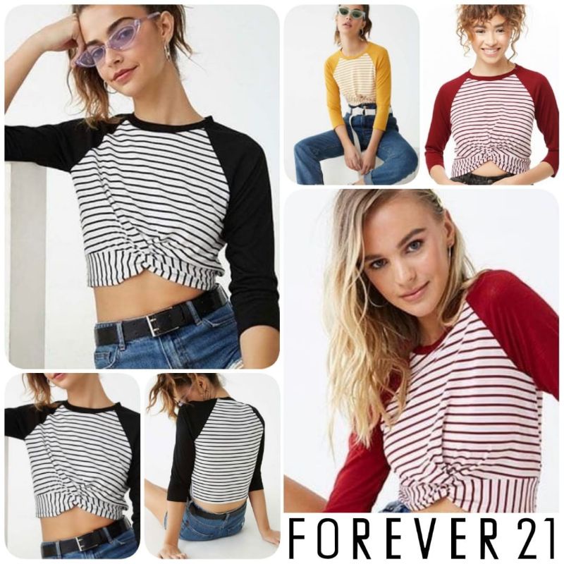 Áo Thun Bé Gái Phi185 Forever 21 | Áo Crop Top Thời Trang Trẻ Trung