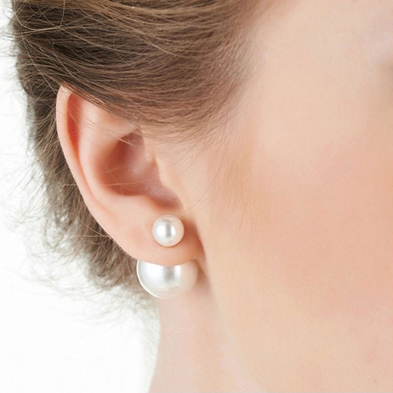 Khuyên Tai Nữ Đính Ngọc Trai Thiết Kế Sang Trọng