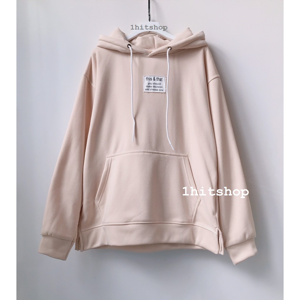 Áo Hoodie THIS & THAT XẺ TÀ Ulzzang Unisex 1hitshop