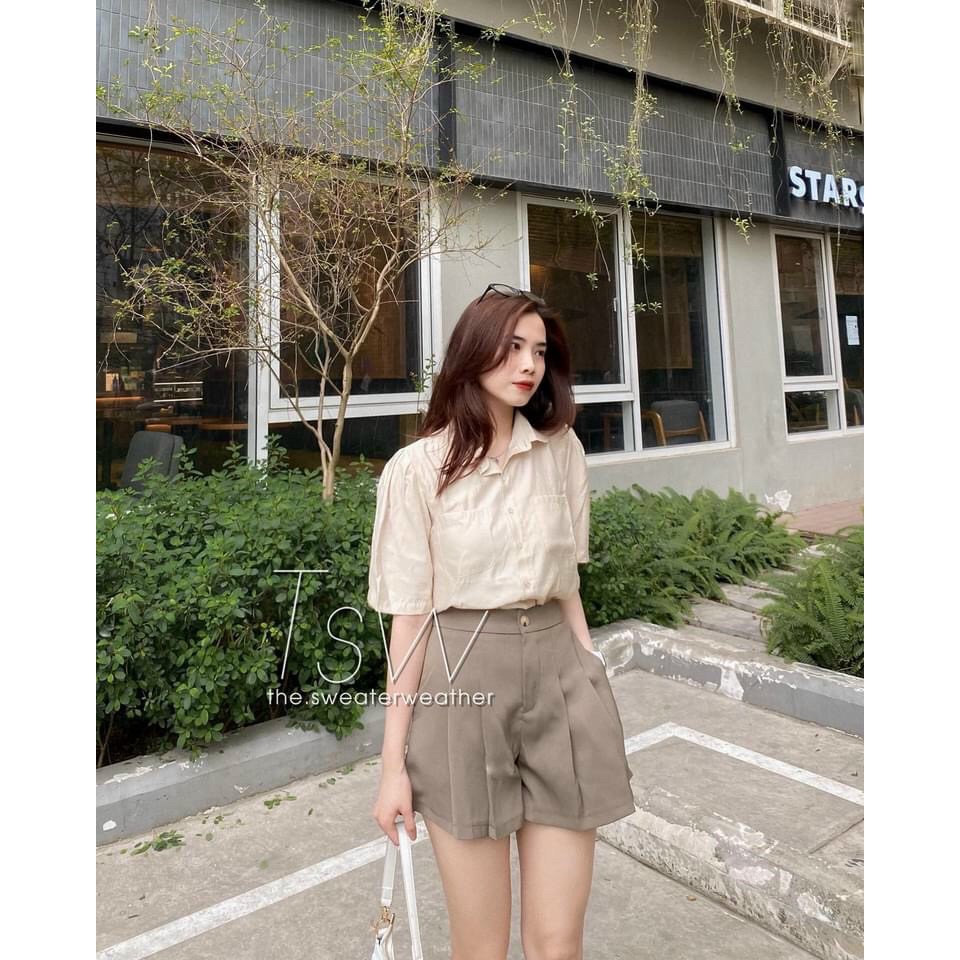 Quần short xếp ly MÃ 3308