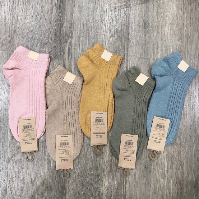 Tất-Vớ Hàn Quốc Cổ Ngắn Tăm Vintage Đẹp Rẻ PK07